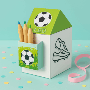 Boîte cadeau à colorier personnalisée