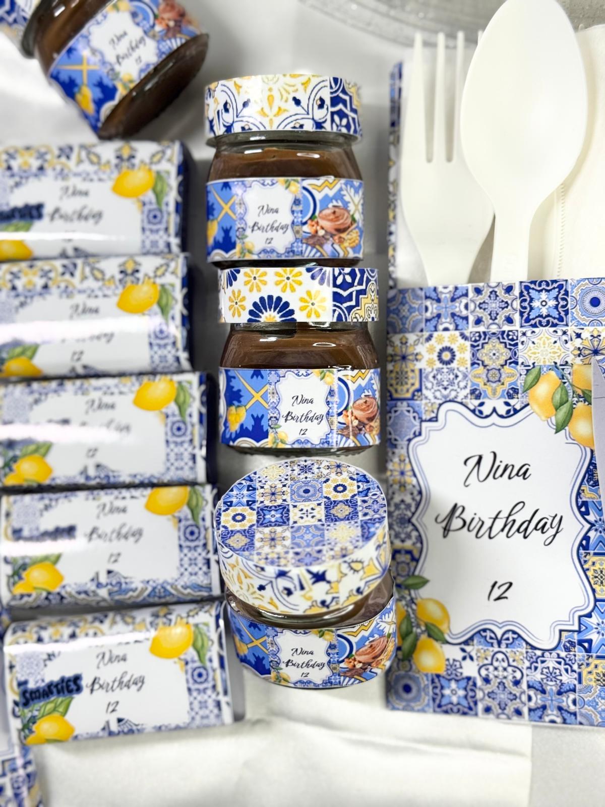 Mini pot Nutella personnalisé