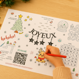 🎄Mon set de table Noël - Jeu & coloriage à imprimer  ( OFFERT )🎁